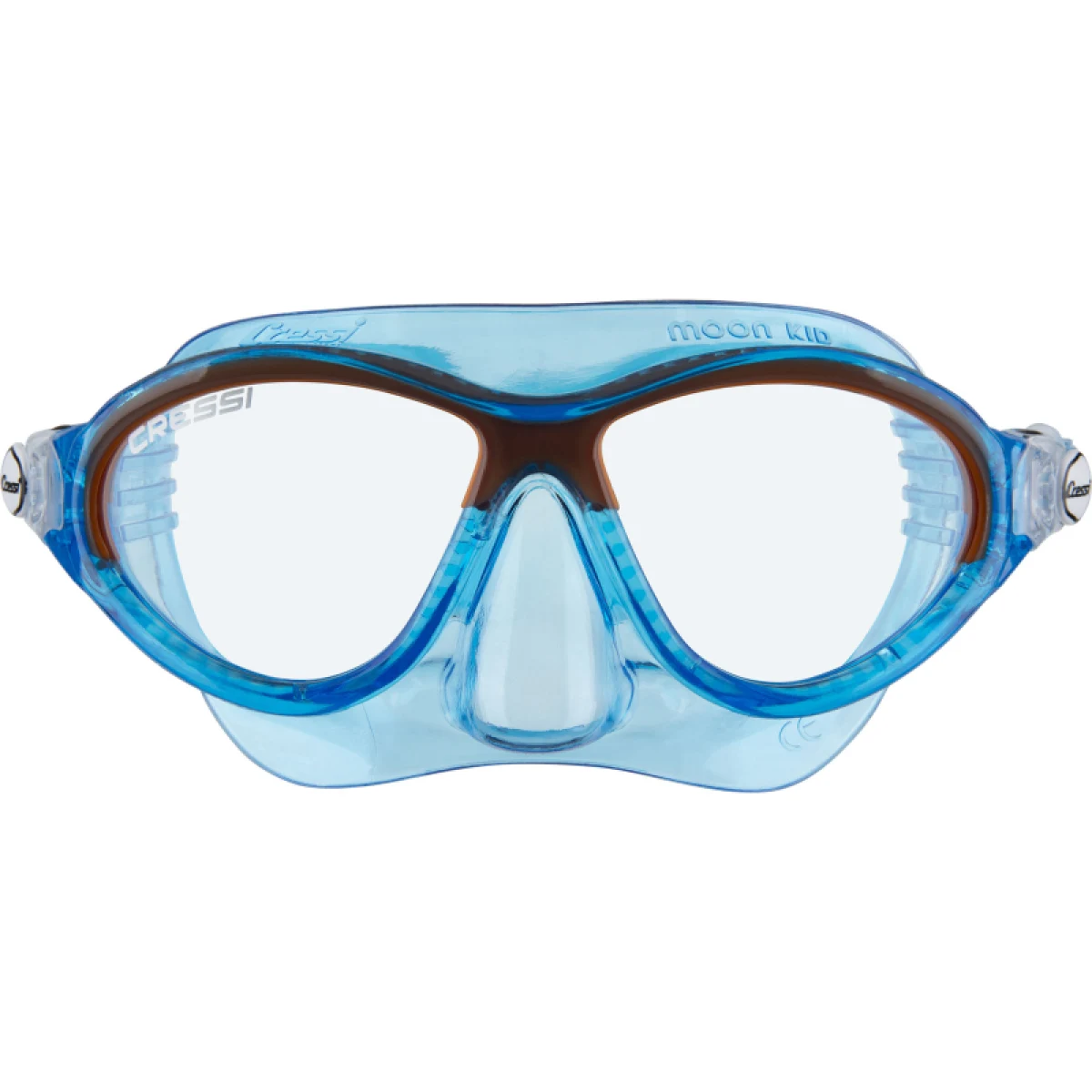 Potápačská maska CRESSI MOON KID MASK BLUE ORANGE · záber 2