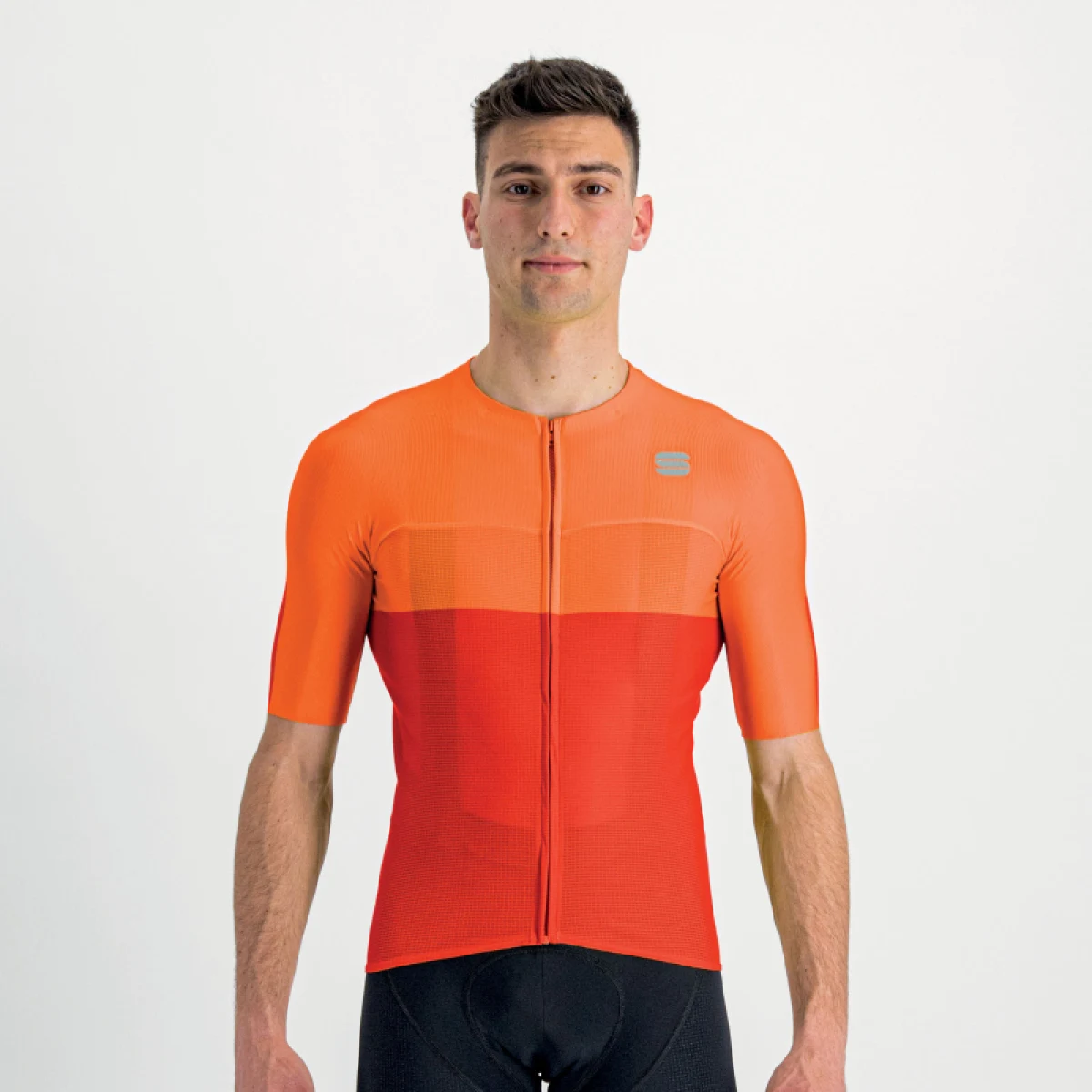Pánsky cyklistický dres s krátkym rukávom SPORTFUL Light pro jersey, chili red carrot · záber 2