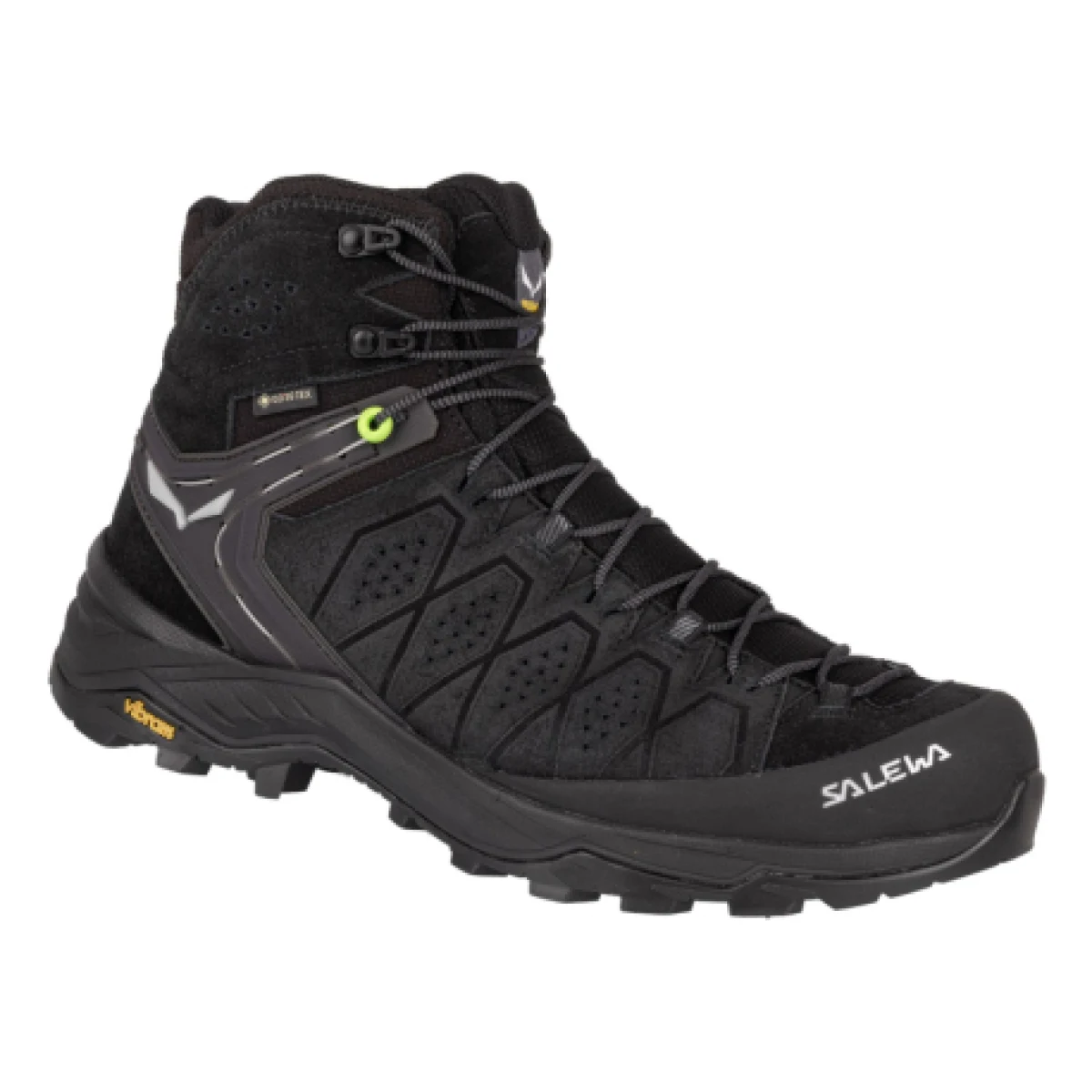 Pánska členková turistická obuv SALEWA Alp Trainer 2 Mid GTX M black black · záber 1