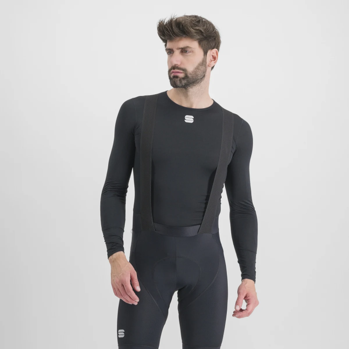 Pánske termo tričko s dlhým rukávom SPORTFUL Midweight layer tee long sleev, black · záber 2