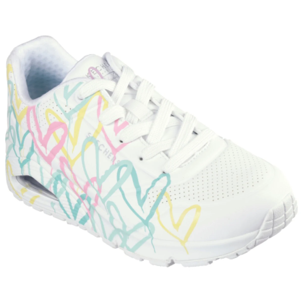 Dámska rekreačná obuv SKECHERS Uno Changed Love W white multi color · záber 1