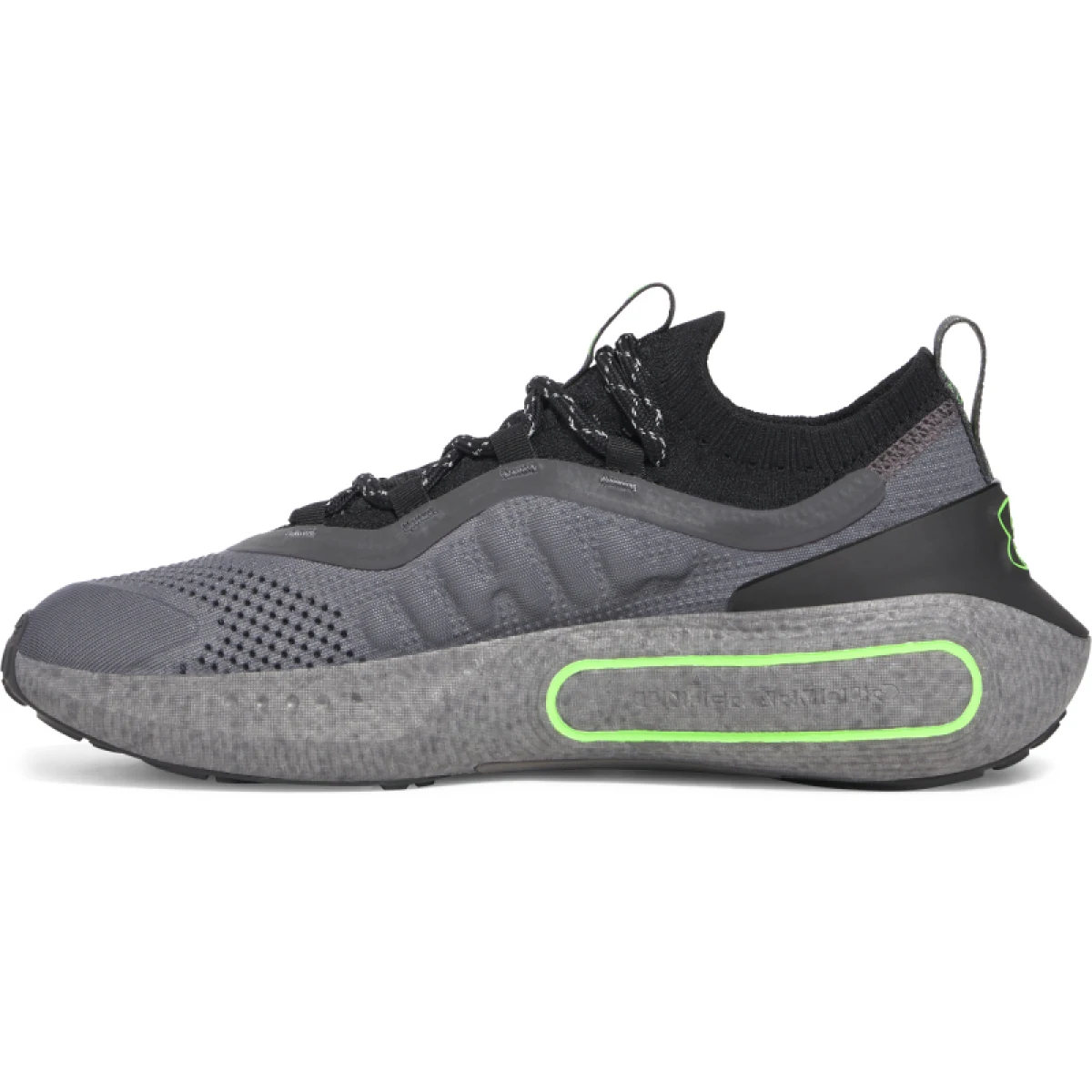 Pánska rekreačná obuv UNDER ARMOUR UA U Phantom 4 RFLCT castlerock black hyper green · záber 2