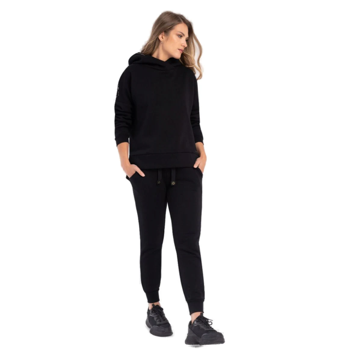 Dámska zateplená mikina s kapucňou VOLCANO B-VENA-700-BLACK · záber 5