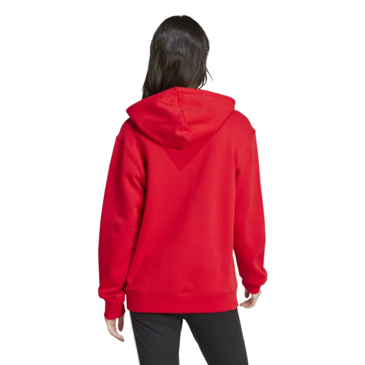 Dámska mikina s kapucňou ADIDAS W LIN FT HD-IY9187-Red · záber 3