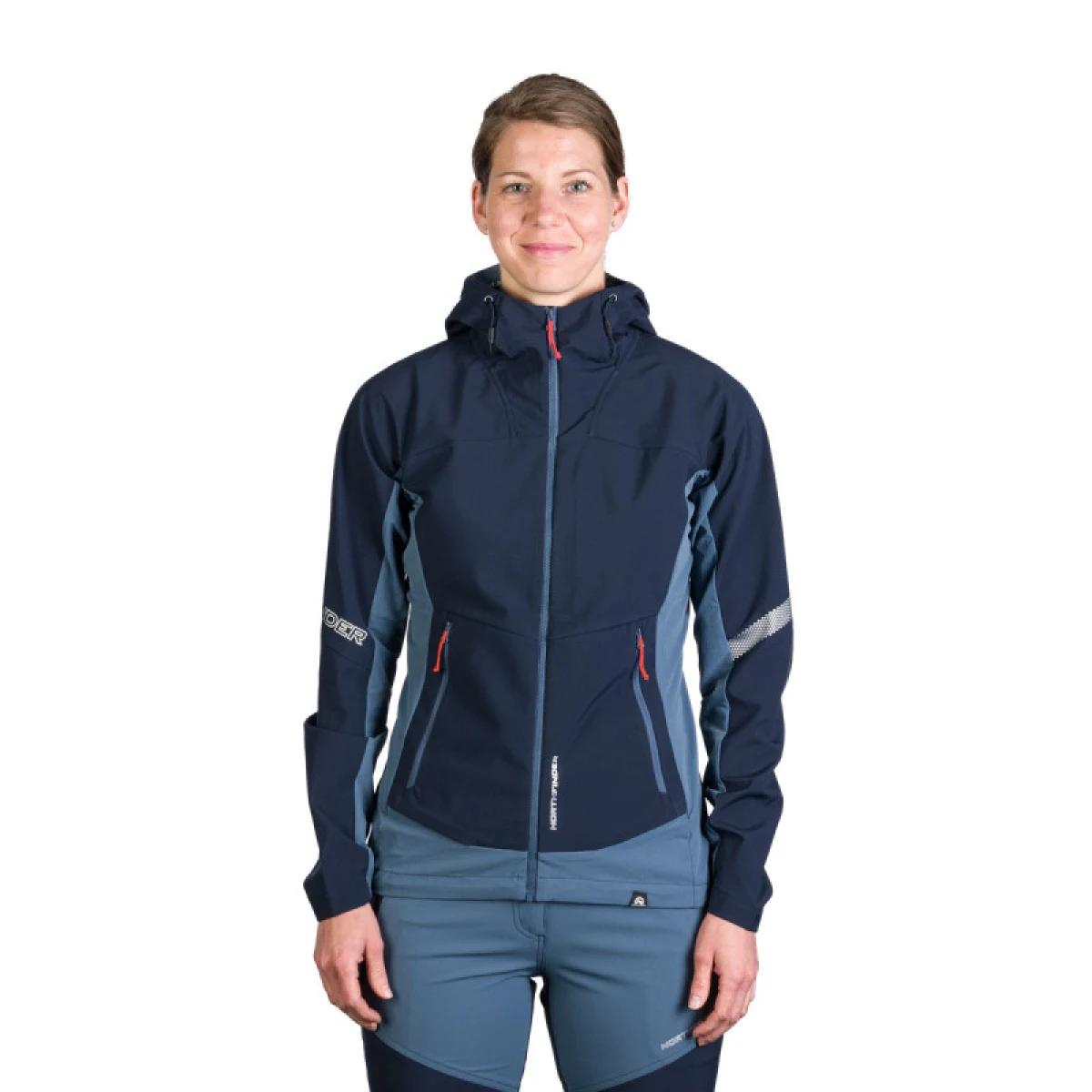 Dámska turistická softshellová bunda NORTHFINDER DONNA-387-blueblue · záber 5