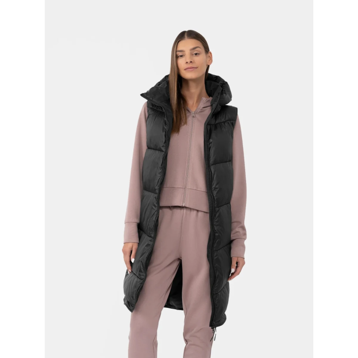 Dámska vesta 4F VEST-AW23TVESF074-20S-DEEP BLACK · záber 3