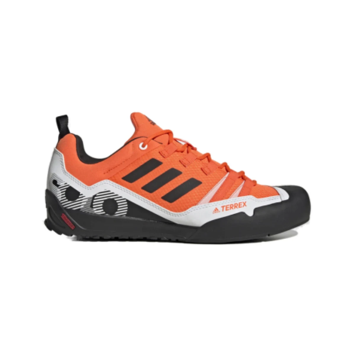 Pánska nízka turistická obuv ADIDAS Terrex Swift Solo Approach impact orange core black white · záber 1