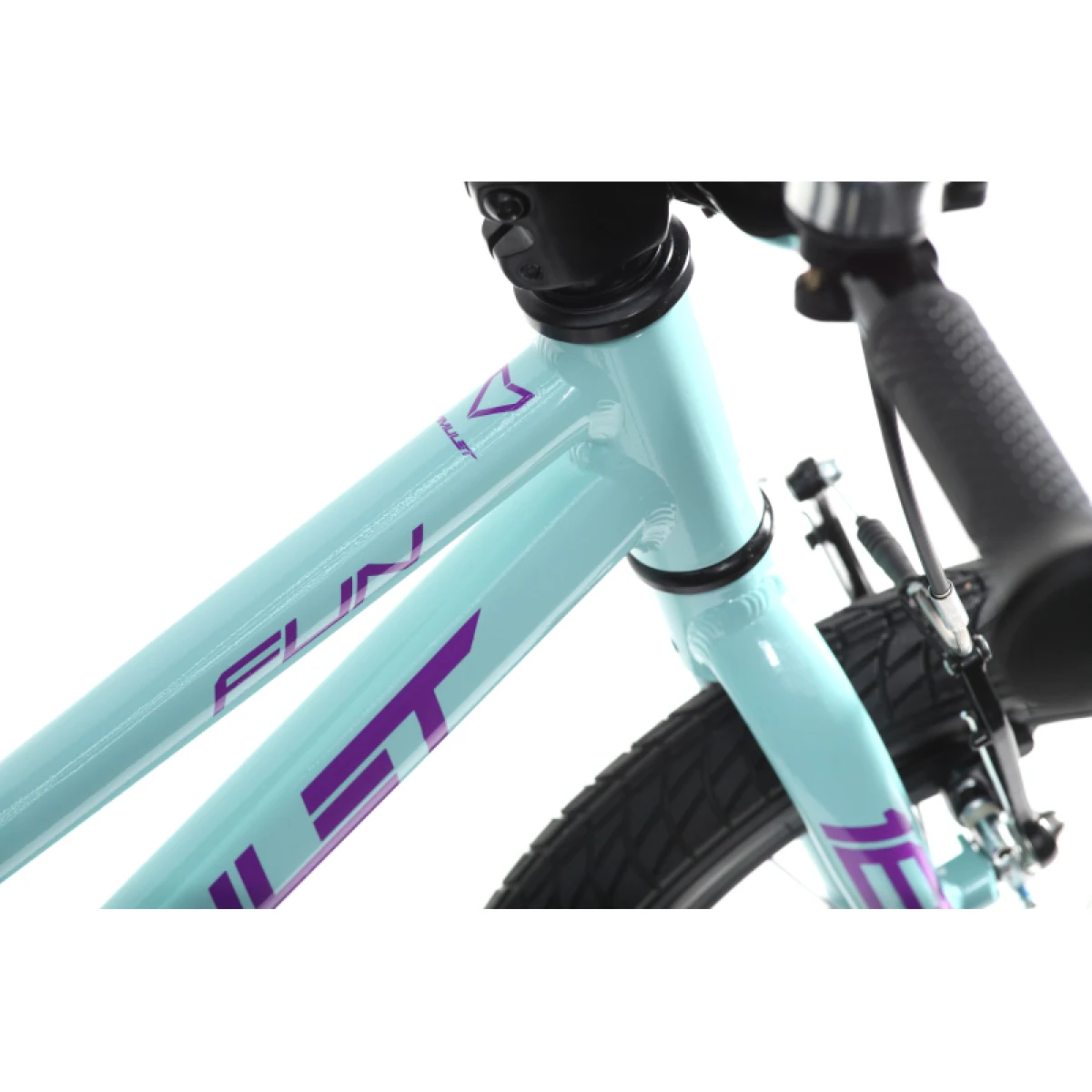Dievčenský horský bicykel AMULET 16 Fun, celeste blue purple - Veľkosť: 16 | Hmotnosť: 7,2 kg · záber 5