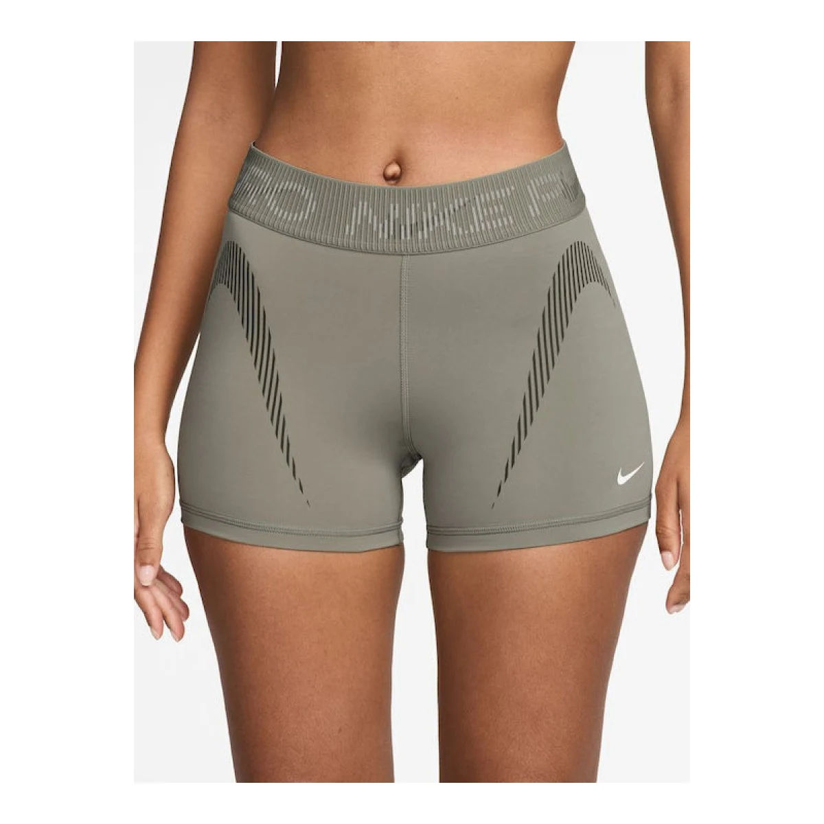 Dámske tréningové kraťasy NIKE PRO W NP DF MR 3IN SHORT TT GRX-320-Khaki · záber 2