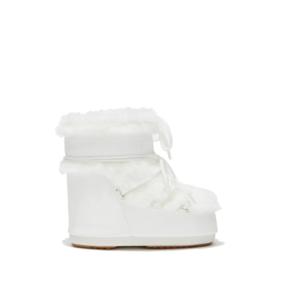 Dámske členkové zimné topánky MOON BOOT MB ICON LOW FAUX FUR, A002 OPTICAL WHITE · záber 1