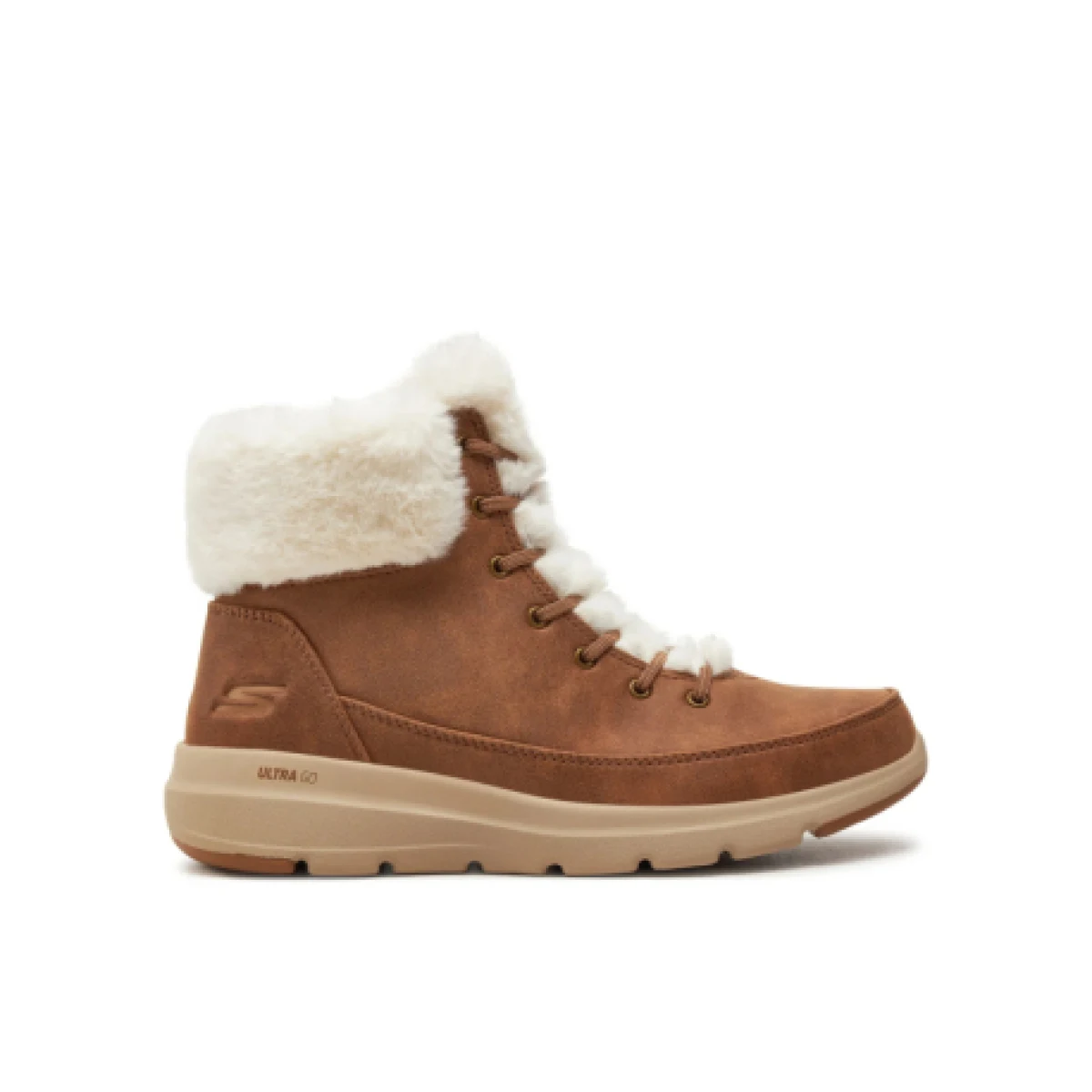 Dámske členkové zimné topánky SKECHERS Glacial Ultra W chestnut · záber 1