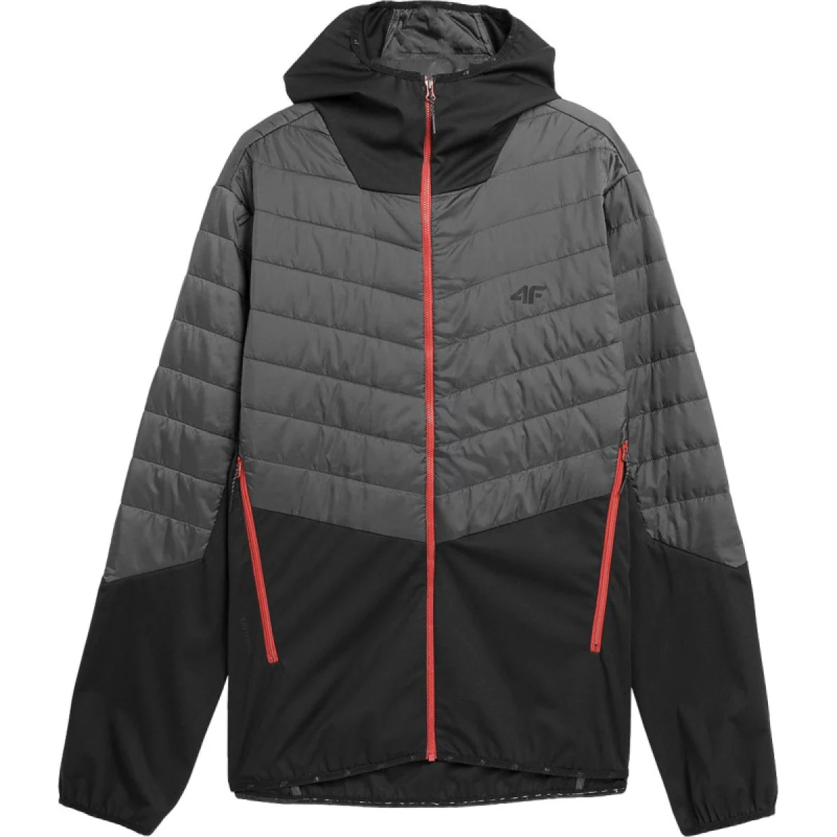 Pánska turistická bunda 4F TECHNICAL JACKET-AW23TTJAM310-22S-ANTHRACITE · záber 3