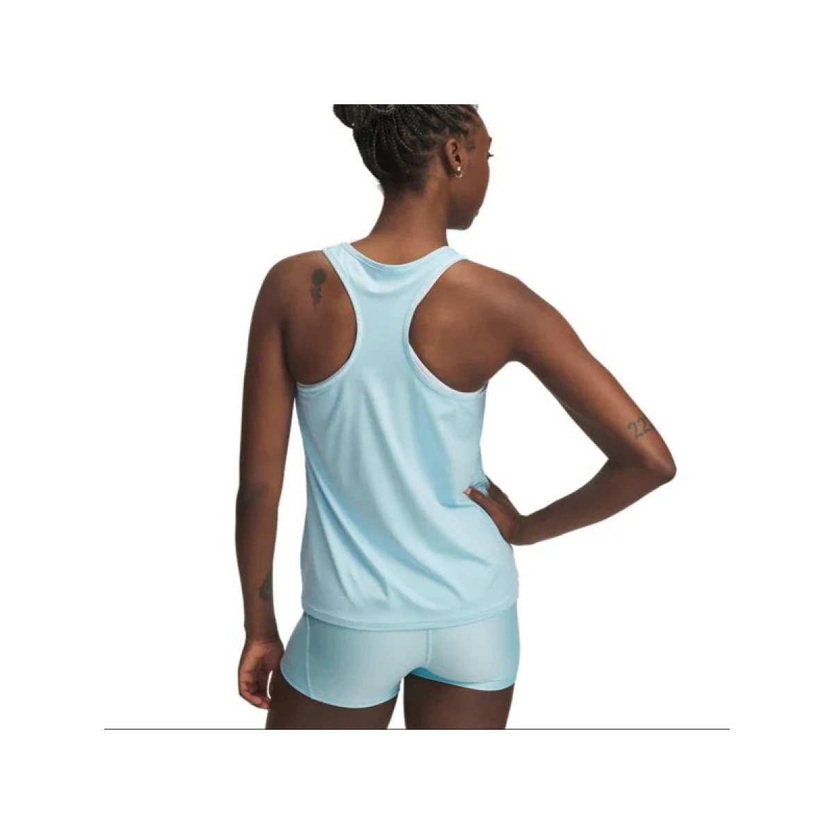 Dámske tréningové tielko UNDER ARMOUR Tech Knockout Tank-BLU · záber 2