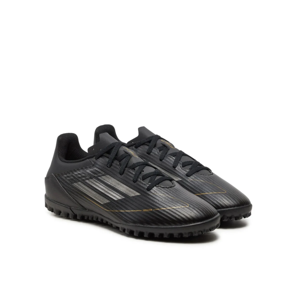 Pánske futbalové kopačky turfy ADIDAS F50 Club M TF core black iron metallic gold metallic · záber 4