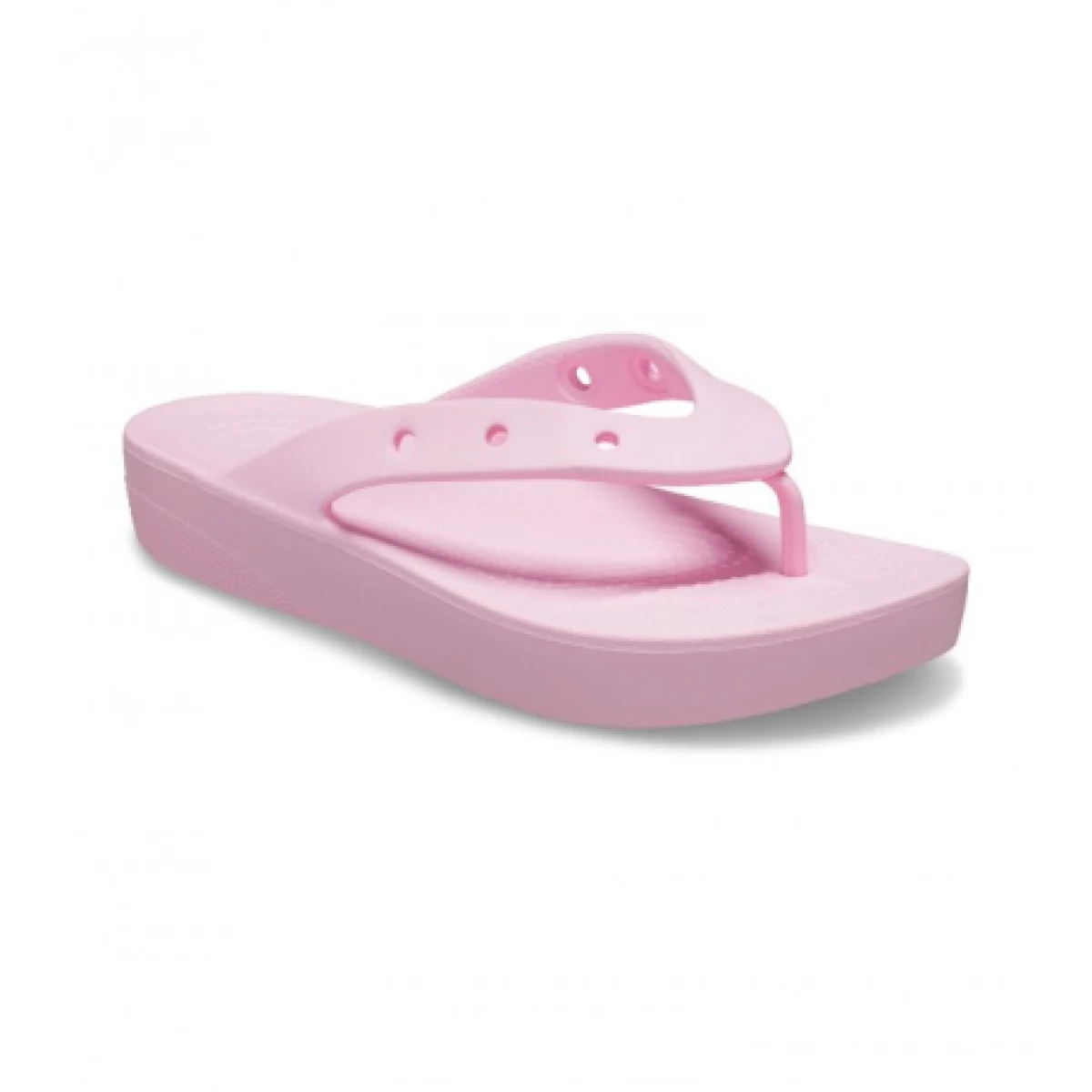 Dámske žabky (plážová obuv) CROCS Classic Platform Flip W flamingo · záber 1