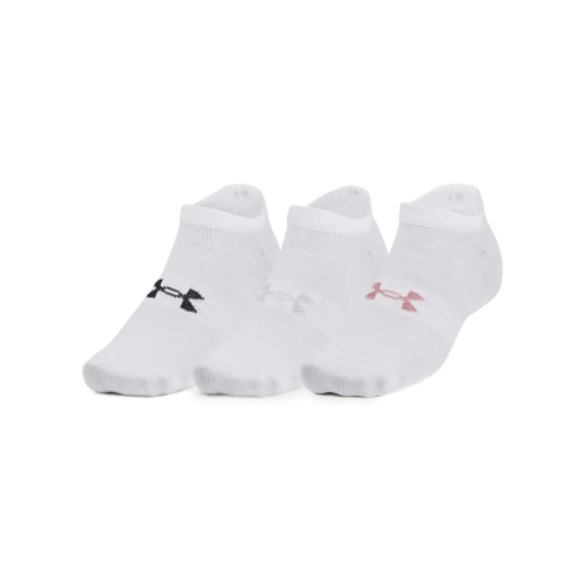 Ponožky UNDER ARMOUR UA Essential No Show 3 pack-WHT-1361459-100 · záber 1