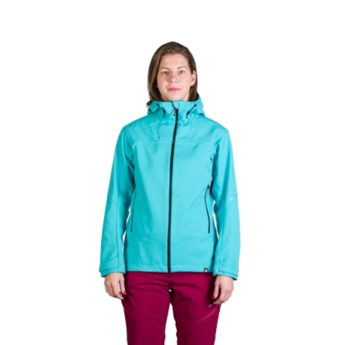 Dámska turistická softshellová bunda NORTHFINDER TINA-396lightblue · záber 1