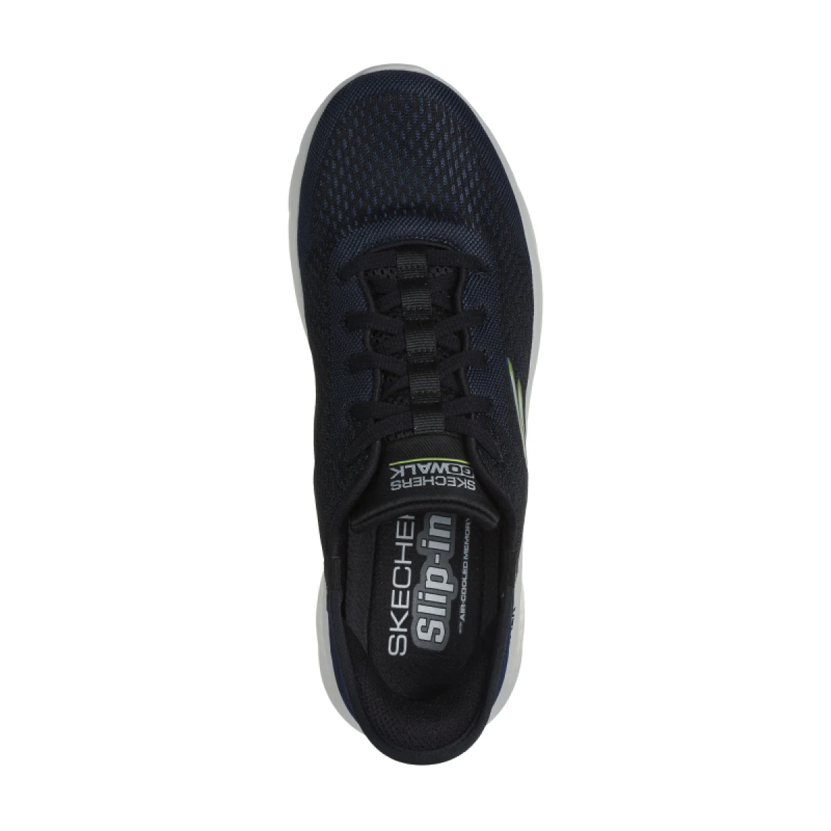 Pánska rekreačná obuv SKECHERS Go Walk Flex New World Slip-Ins navy lime · záber 4