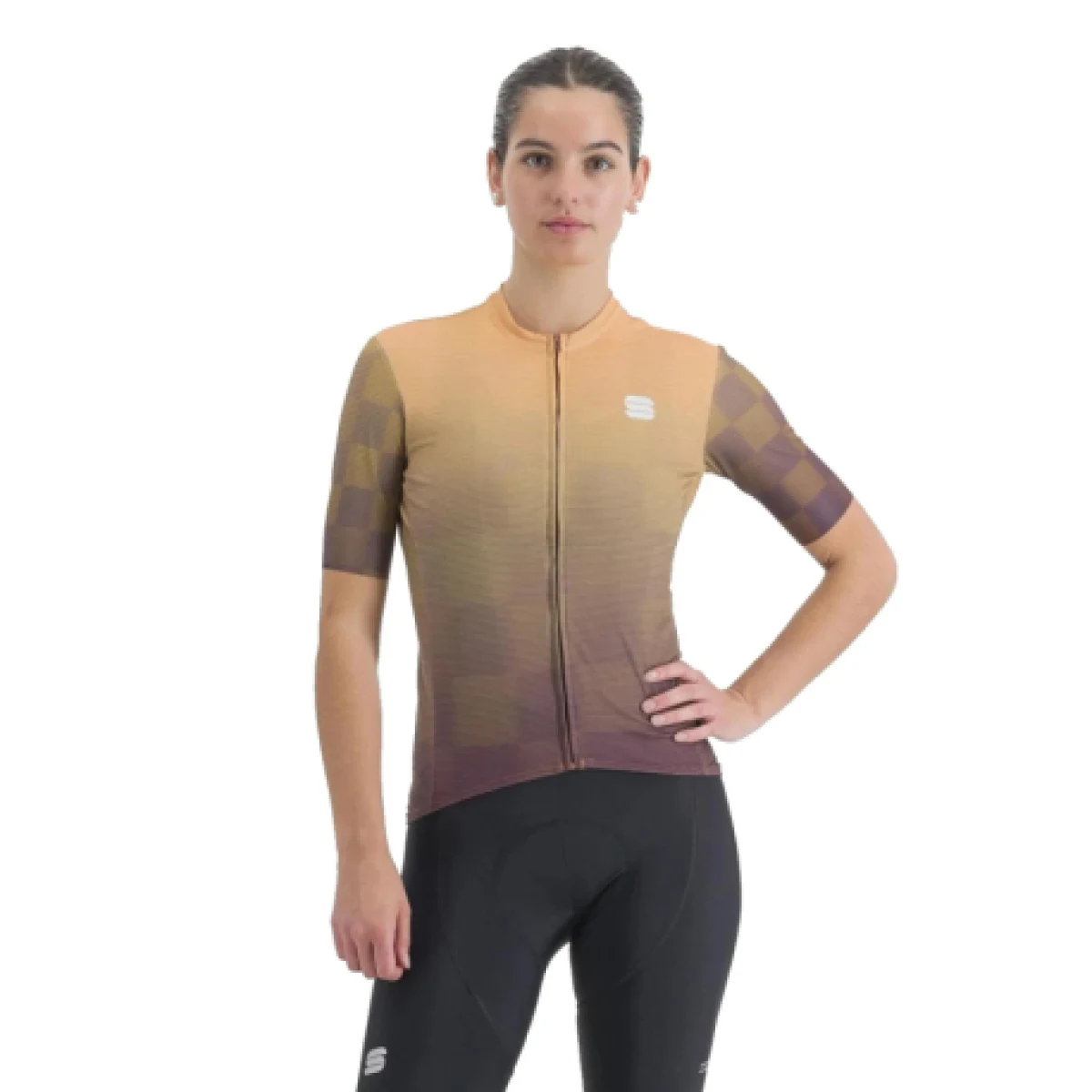 Dámsky cyklistický dres s krátkym rukávom SPORTFUL Rocket w jersey, huckleberry papaya · záber 1