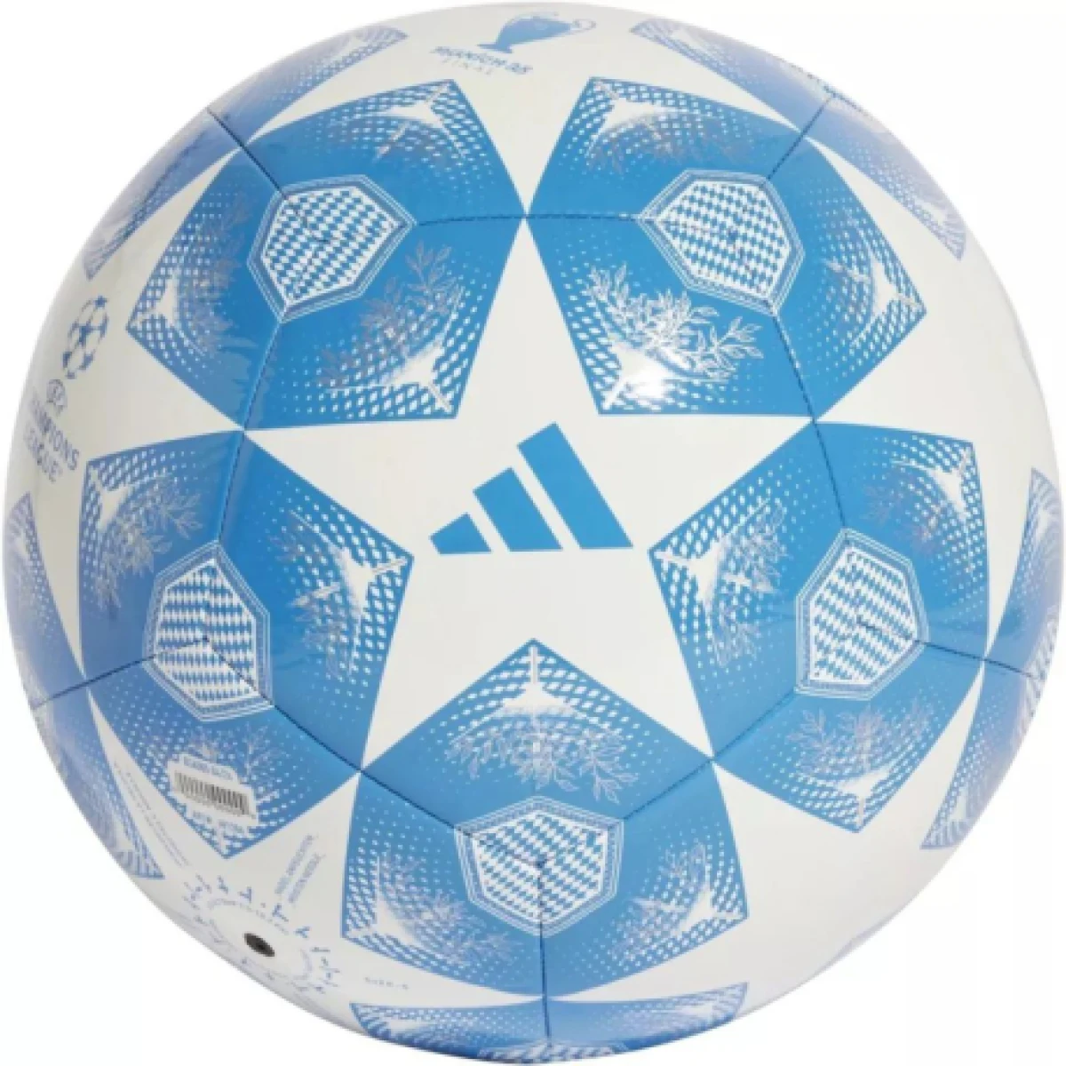Futbalová lopta ADIDAS UCL Club 24 25 Knockout Phase-White Blue · záber 1