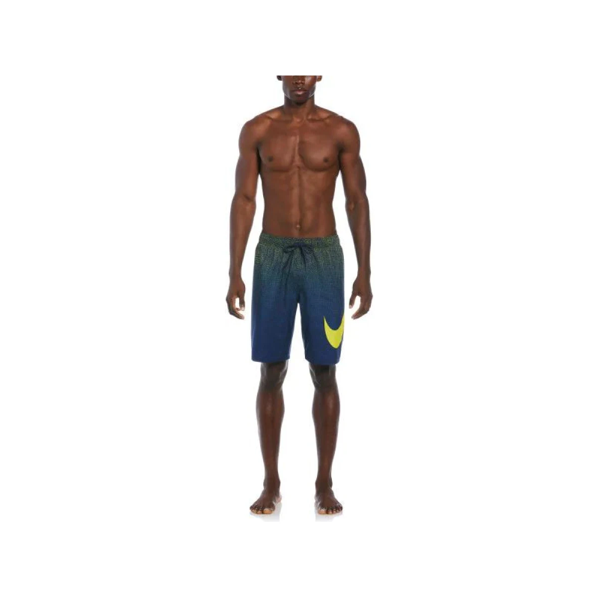 Pánske plavky NIKE SWIM Grid Swoosh Breaker 9 inch-730-opti yellow · záber 4