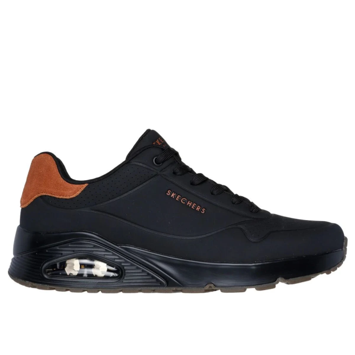Pánska rekreačná obuv SKECHERS Uno Suited On Air M black chestnut · záber 2