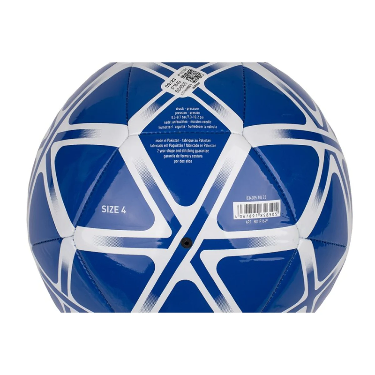Futbalová lopta ADIDAS STARLANCER CLB BLUE WHITE · záber 3