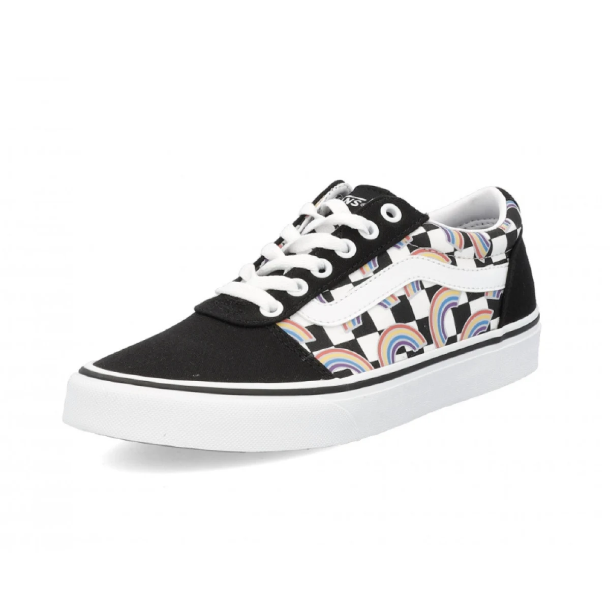 Dámska rekreačná obuv VANS WM Ward Rainbow Checkerboard multi white · záber 3
