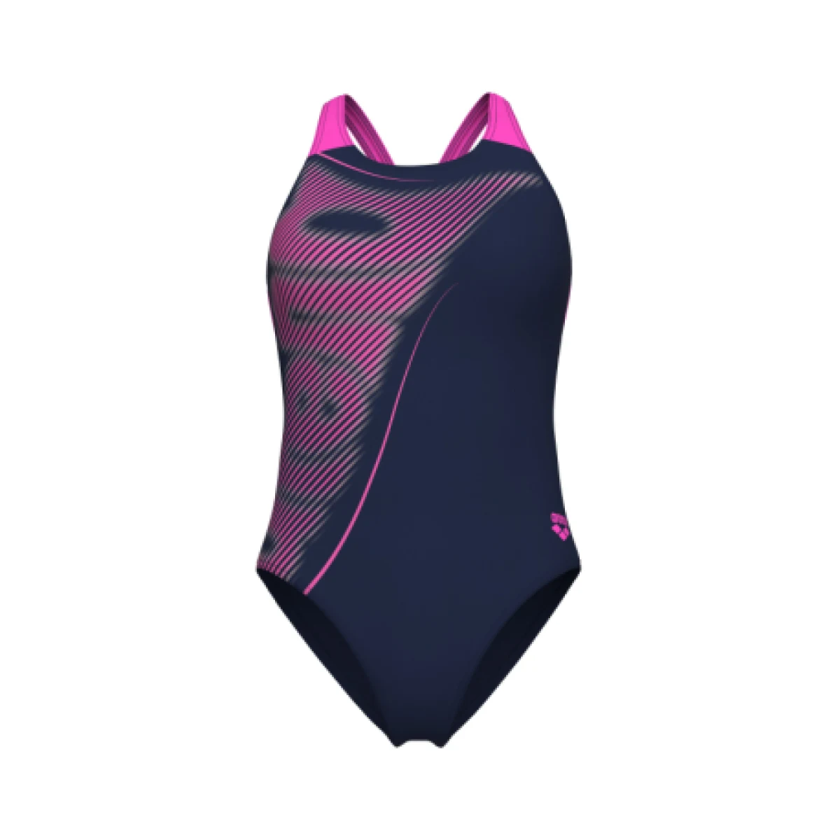 Dámske plavecké jednodielne plavky ARENA WOMENS BRIGHT GLARE SWIMSUIT V BACK · záber 1