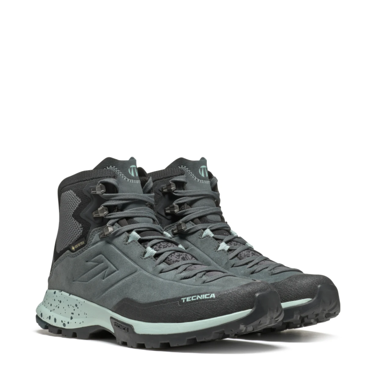 Dámska členková turistická celokožená obuv TECNICA Forge Hike MID GTX Ws, navy grey light blue · záber 4
