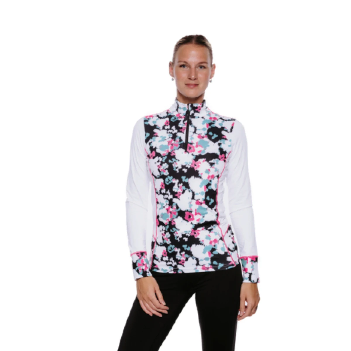 Dámske tričko AUTHORITY DRYZIP III W white print · záber 1