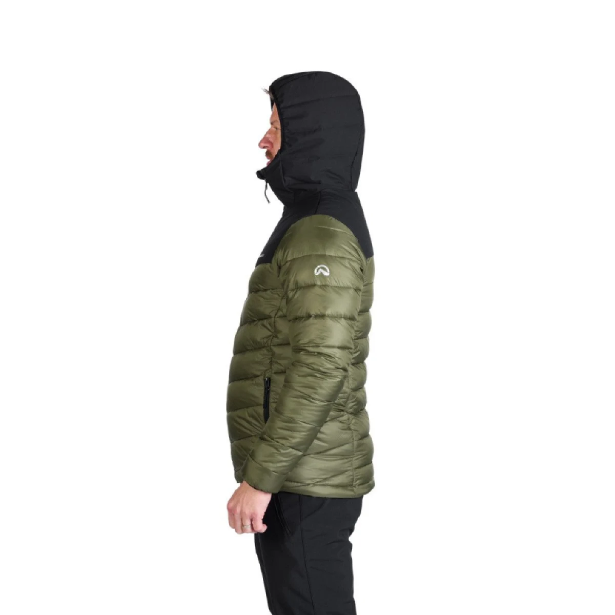 Pánska turistická bunda NORTHFINDER FEDERICO-550blackdarkgreen · záber 4