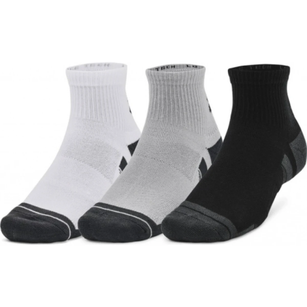 Ponožky UNDER ARMOUR 3 PACK-UA Performance Tech Qtr-GRY · záber 1