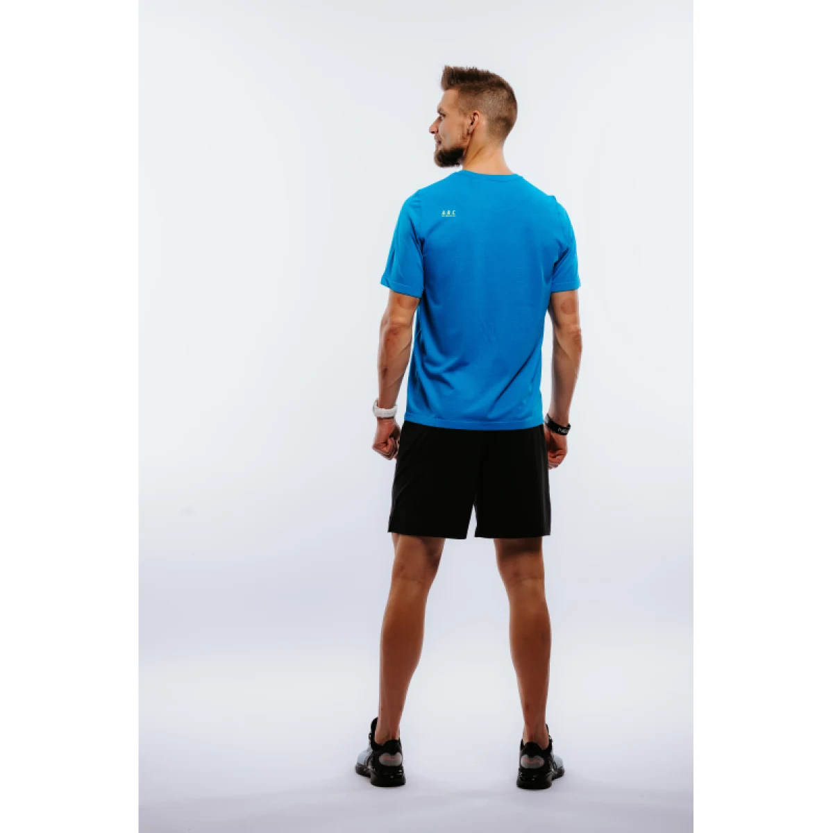 Pánske bežecké tričko s krátkym rukávom ANTA SS Tee-852225101-1-SS22_Q2-Moon Blue Heather · záber 4