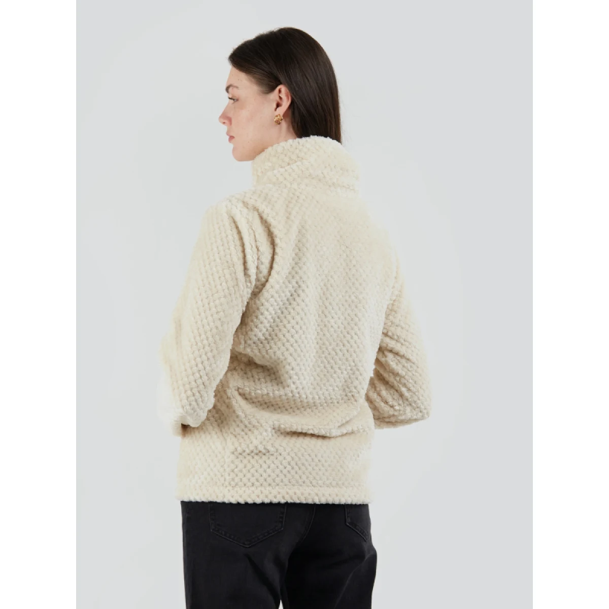 Dámska mikina so zipsom FUNDANGO Shiren Fleece Jacket-150-butter · záber 2