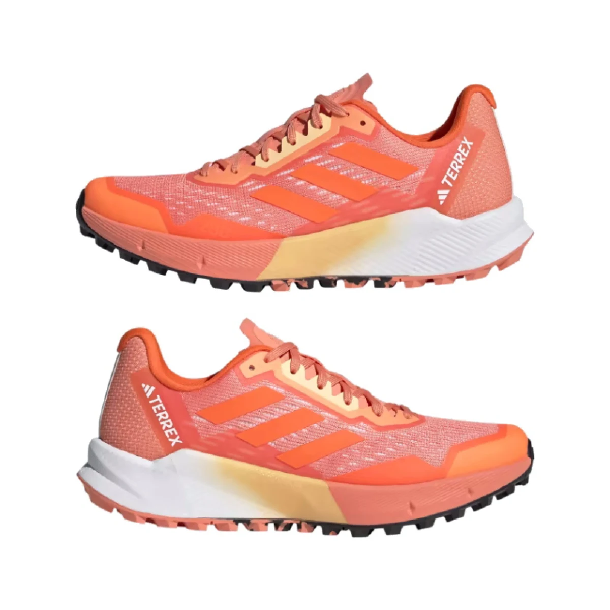 Dámska bežecká trailová obuv ADIDAS Terrex Agravic Flow 2.0 coral fusion impact orange white · záber 5