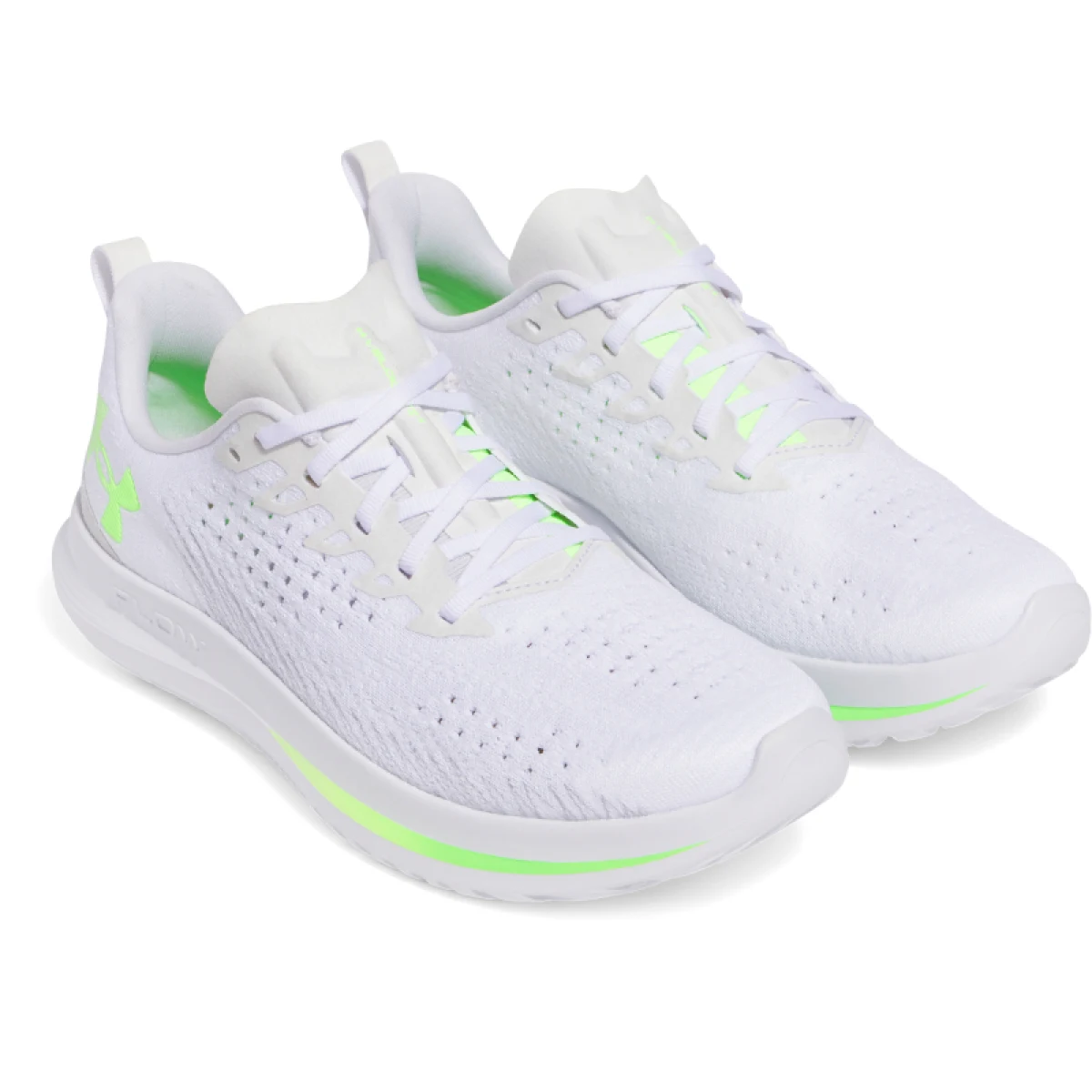 Pánska bežecká obuv UNDER ARMOUR UA Velociti 4 white white hyper green · záber 3