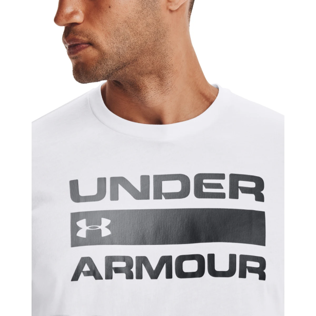 Pánske tričko s krátkym rukávom UNDER ARMOUR UA TEAM ISSUE WORDMARK SS-WHT · záber 2