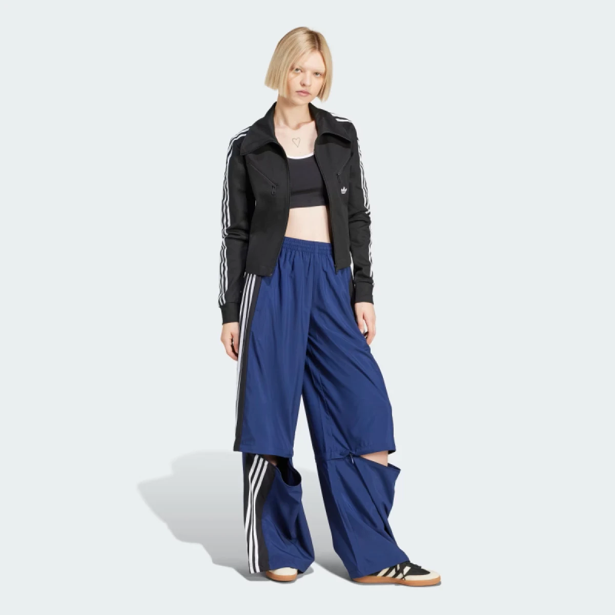Dámske tielko ADIDAS ORIGINALS 3S BRA TOP-BLACK WHITE · záber 4
