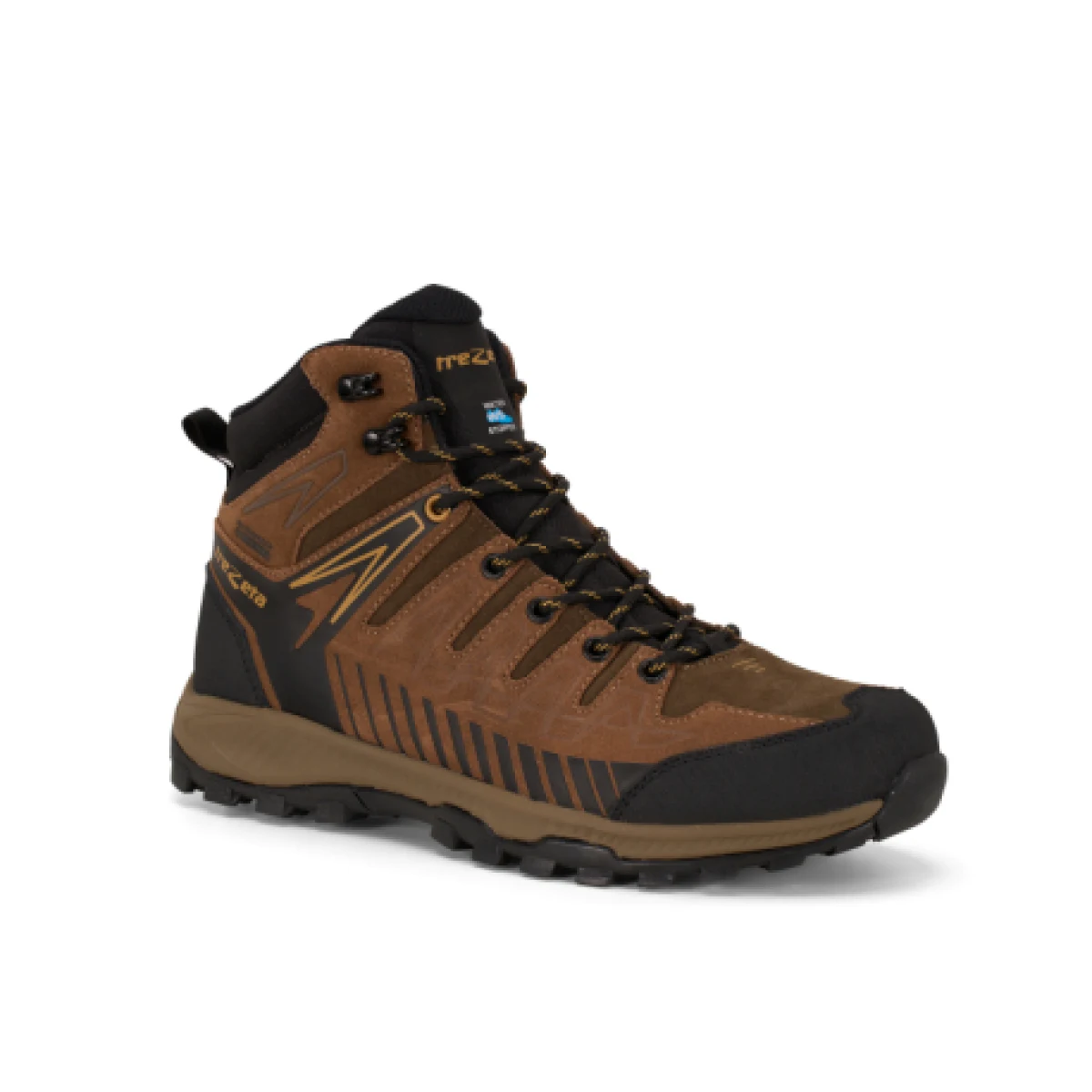 Pánska členková turistická celokožená obuv TREZETA Thunder Leather Mid WP M dark green honey · záber 1