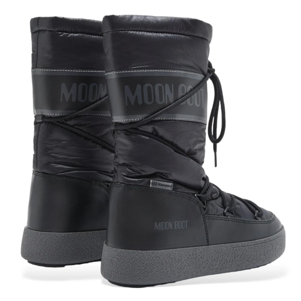 Dámske členkové zimné topánky MOON BOOT LTRACK HIGH NYLON WP, 001 black · záber 3