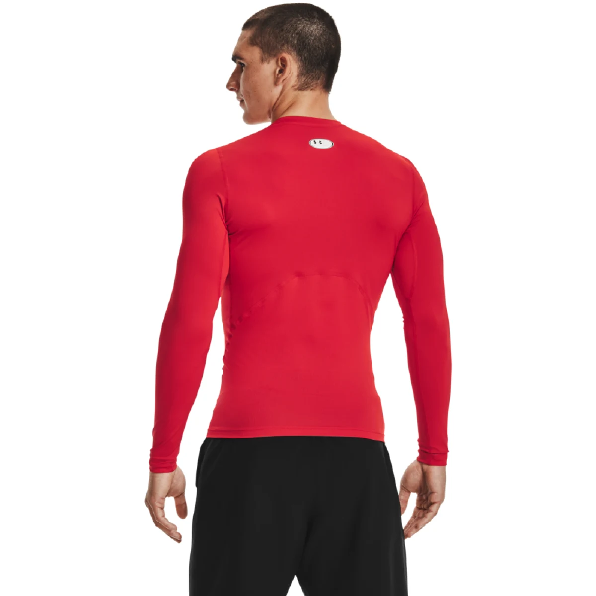 Pánske kompresné tričko s dlhým rukávom UNDER ARMOUR UA HG Armour Comp LS-RED · záber 2