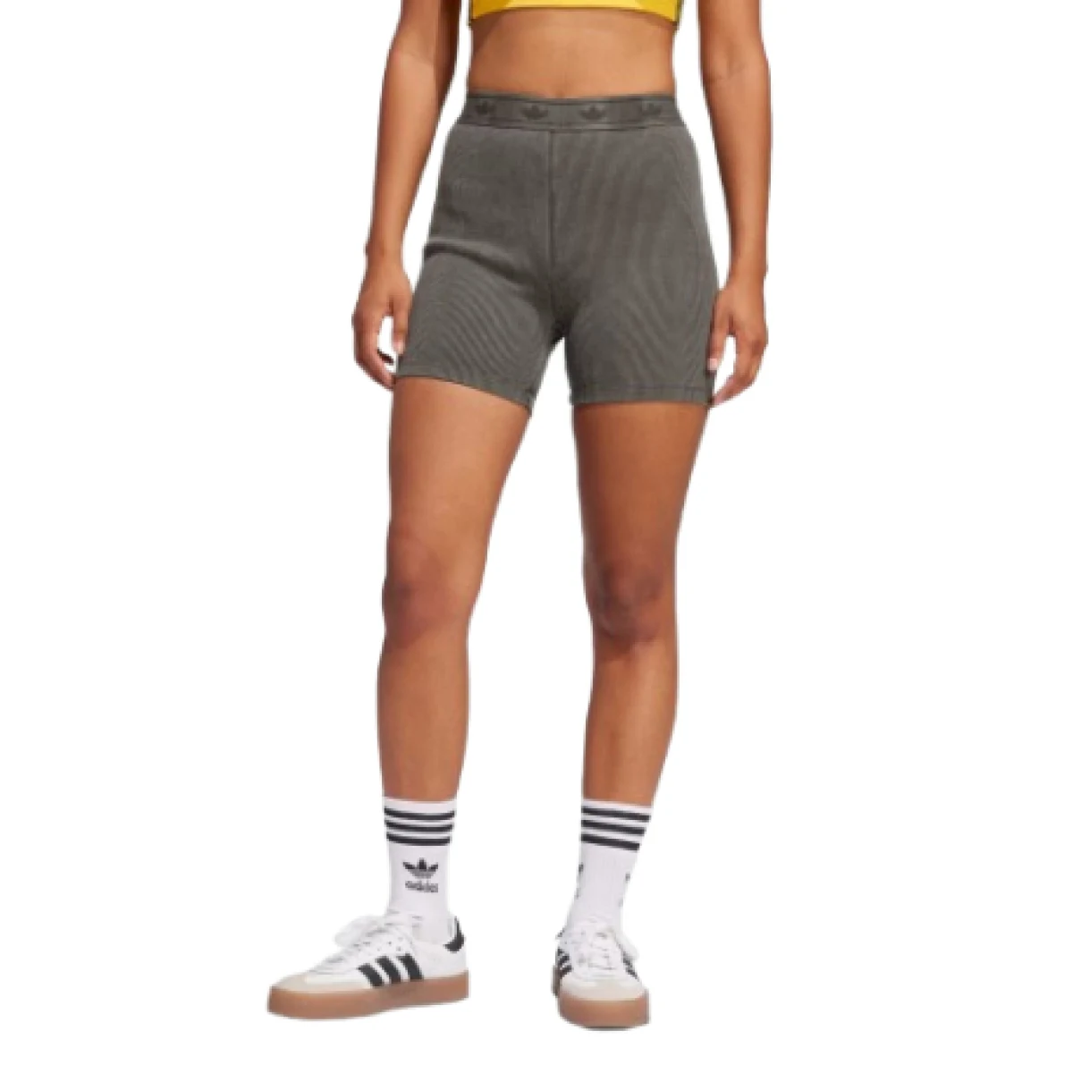 Dámske kraťasy ADIDAS ORIGINALS RIB BOOTY SHORT-JC7554-Black · záber 1