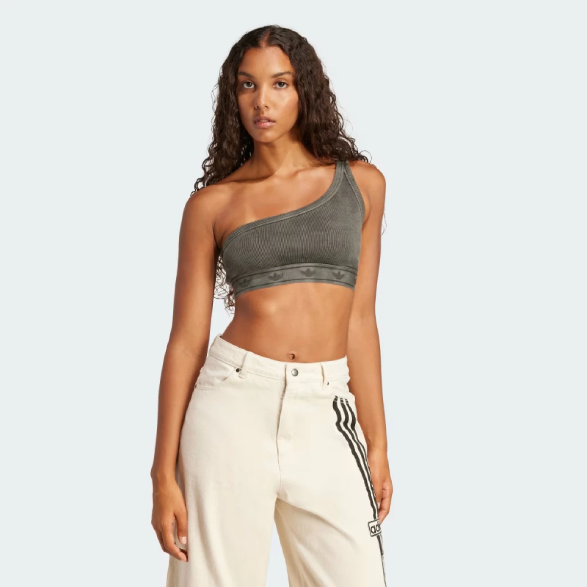 Dámska tréningová športová podprsenka ADIDAS ORIGINALS RIB BRA TOP-JC7558-Black · záber 2