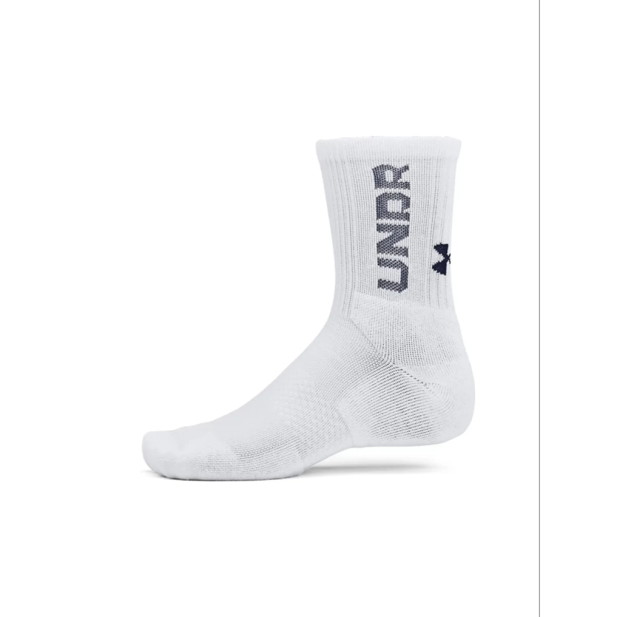 Ponožky UNDER ARMOUR 3 PACK-UA 3-Maker Mid-Crew-WHT · záber 3