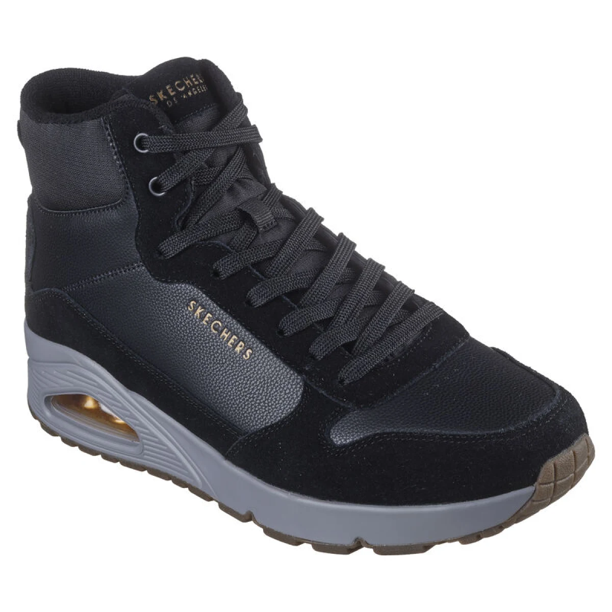 Pánske členkové zimné topánky SKECHERS Uno Mid Sneaker black · záber 3
