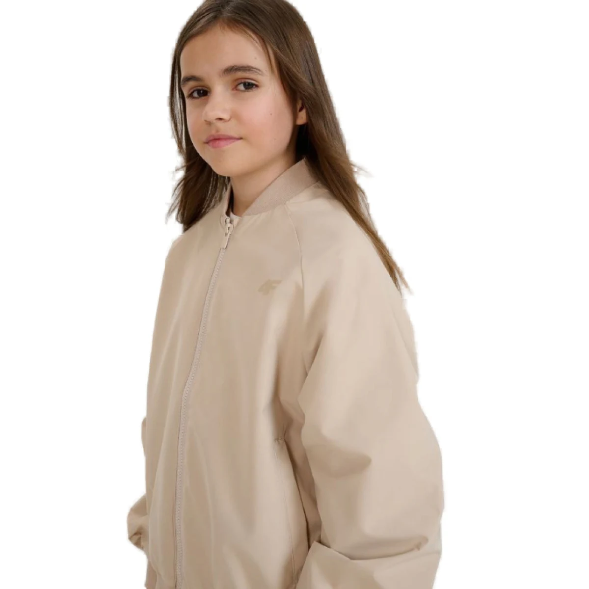 Dievčenská bunda 4F JUNIOR JACKET F184-82S-LIGHT BROWN · záber 2