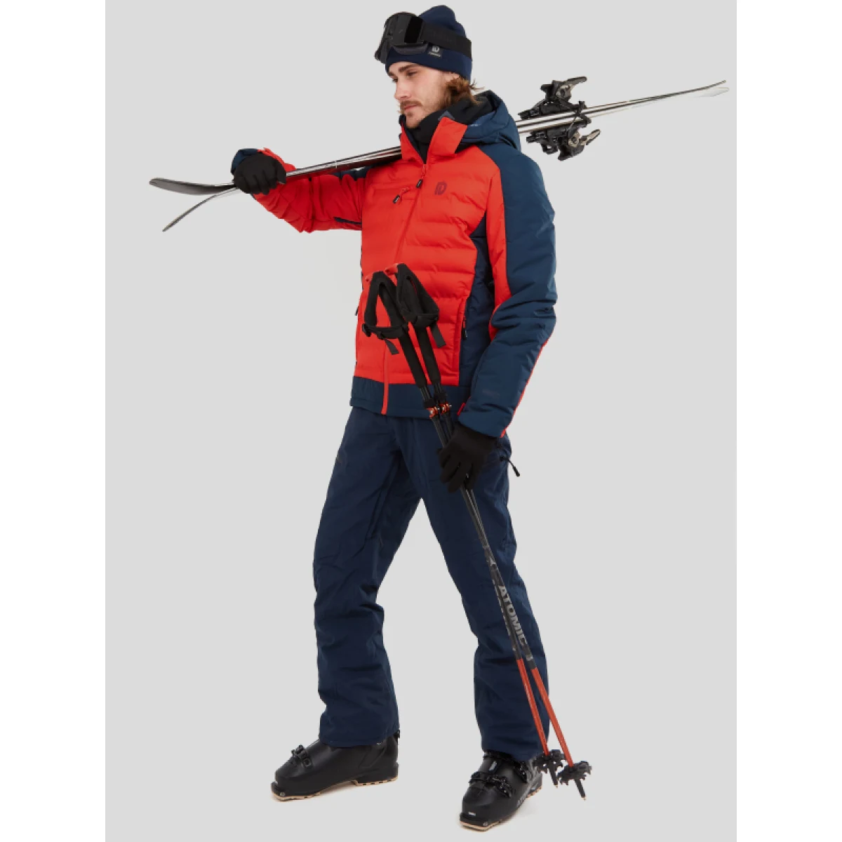 Pánska lyžiarska bunda FUNDANGO Orion Padded Jacket-281-redorange · záber 5