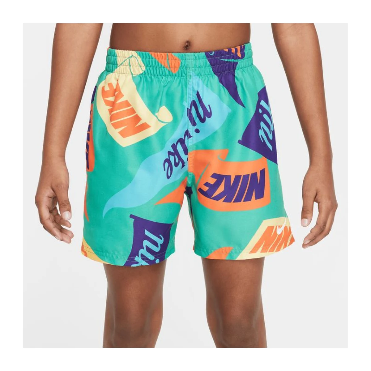 Chlapčenské plavky NIKE SWIM TOSSED FLAGS 4 inch STADIUM GR-STADIUM GREEN · záber 4