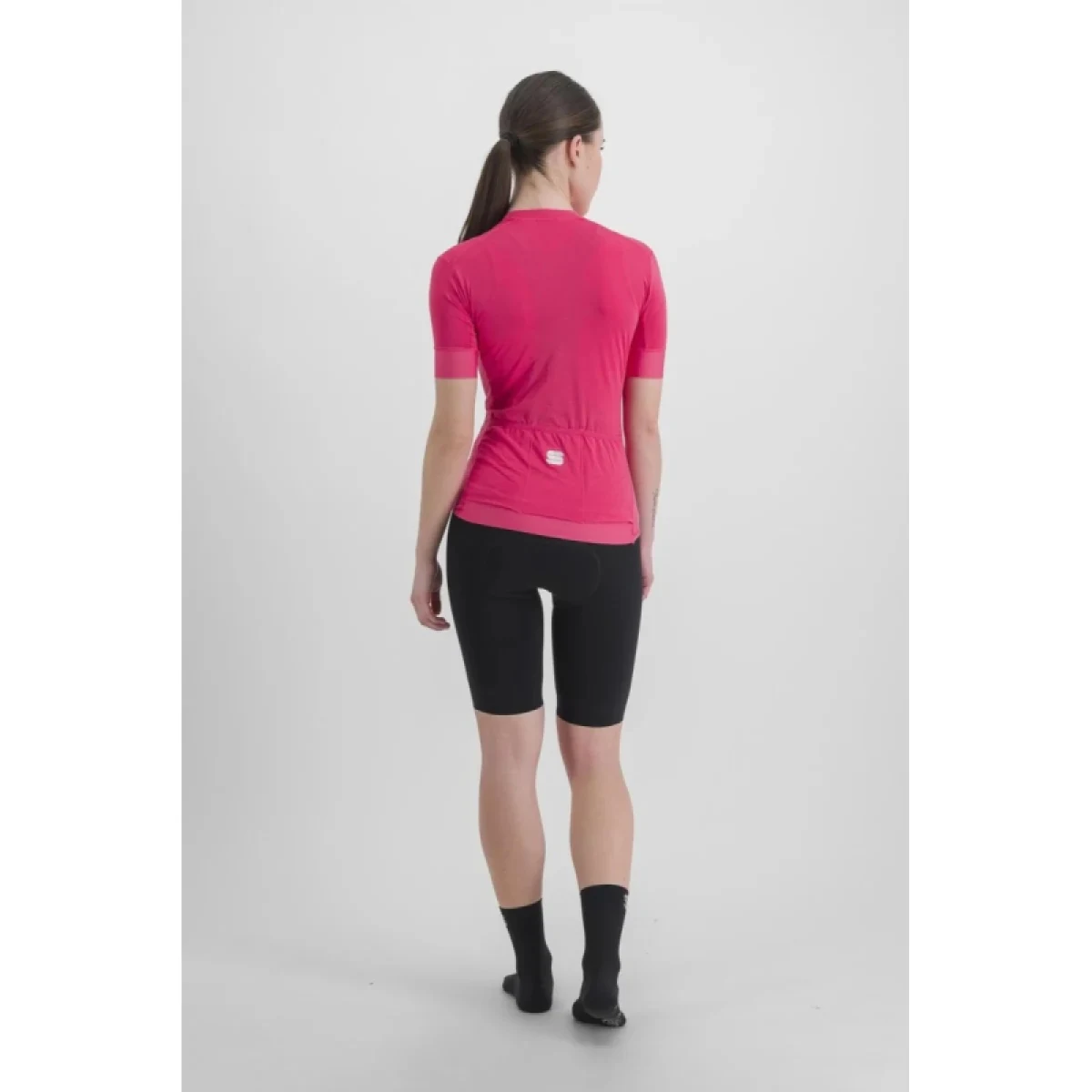 Dámsky cyklistický dres s krátkym rukávom SPORTFUL Monocrom w jersey, pompelmo · záber 3